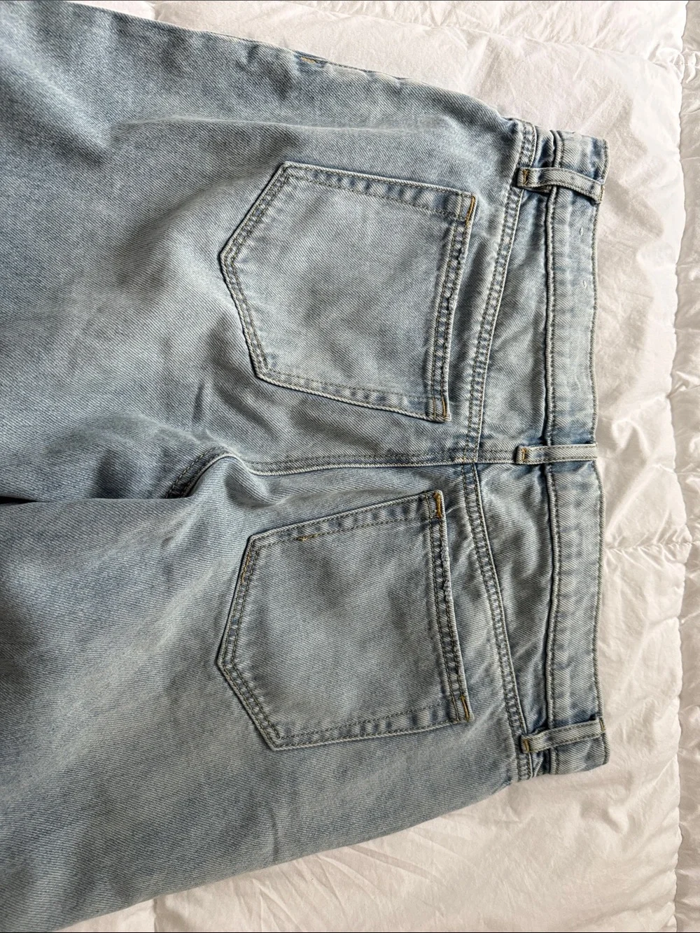 LOFT Light Blue Wide-Leg Jeans